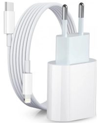 ÚJ, GYÁRI Apple MINŐSÉGŰ 20 W-OS Type-C gyorstöltő adapter Type-C - Lightning Iphone töltő kábellel