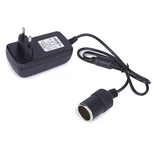 HÁLÓZATI SZIVARGYÚJTÓS ÁTALAKÍTÓ ADAPTER AC 230V -  DC 12V/2A/24W 