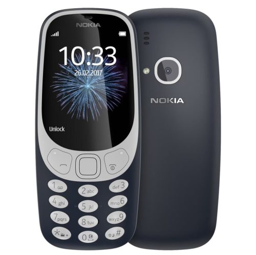 NOKIA 3310 DUAL SIM KÉT KÉT KÁRTYÁS HAGYOMÁNYOS NYOMÓGOMBOS TELEFON MOBILTELEFON IDŐS TELEFON KÉK FÜGGETLEN