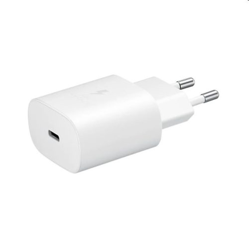 GYÁRI SAMSUNG MINŐSÉGŰ TÖLTŐ GYORSTÖLTŐ ADAPTER 25W TYPE-C FEHÉR EP-TA800